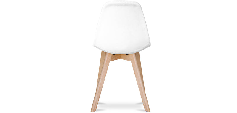 Chaise de salle à manger en tissu - Style scandinave - Denisse