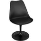 Chaise de salle à manger - Chaise pivotante noire - Tulip