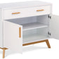 Scandinavian style Compact wooden sideboard