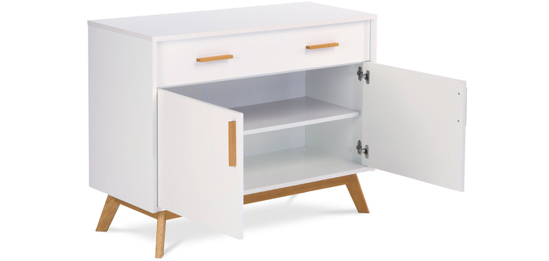 Scandinavian style Compact wooden sideboard