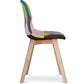 Cadeira de jantar Denisse de estilo escandinavo, design premium - Patchwork Simona