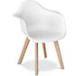 Dining chair with armrests - Scandinavian style - Dominic