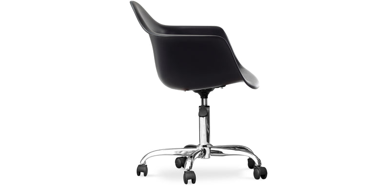 Chaise de bureau avec accoudoirs - Chaise de bureau à roulettes - Weston