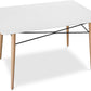 Table rectangulaire pour salle à manger - Design scandinave - Bois - Deswick
