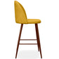 Fabric Upholstered Stool - Scandinavian Design - 66cm- Evelyne