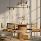 Modern hanging light, metal LEDs - Piper