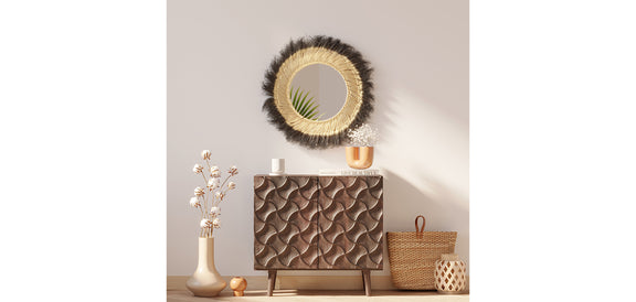 Wall Mirror - Boho Bali Round Design (60 cm) - Bioe - gallery 5