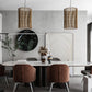 Lampe de plafond en rotin - Lampe suspendue de stile Boho Bali - An