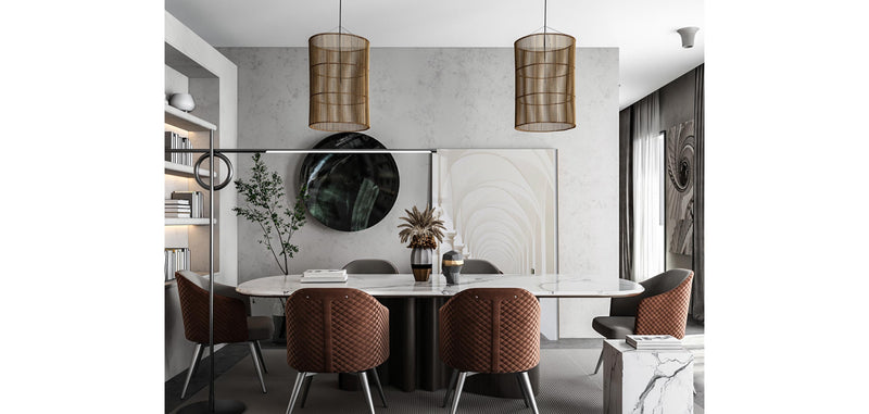 Lampe de plafond en rotin - Lampe suspendue de stile Boho Bali - An