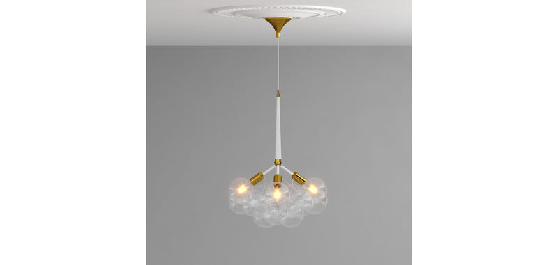 Lampe de plafond avec des boules en verre - Lampe suspendue design - Glaub
