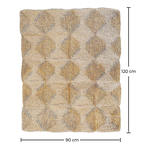 Rectangular Jute Rug - Boho Bali - 90x120 CM - Lubya - gallery 6