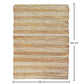 Tapis rectangulaire en jute - Boho Bali - 100x120 CM - Ghana
