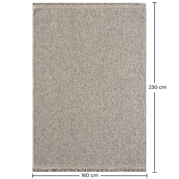 Large Contemporary and Modern Design Rug - Beige (160x230cm) - Deras - gallery 6