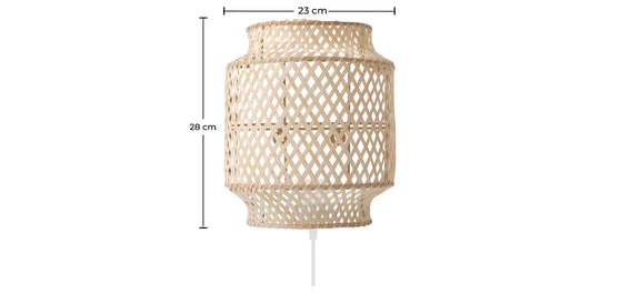 Wall Lamp - Boho Bali Bamboo Design - Hya - gallery 7