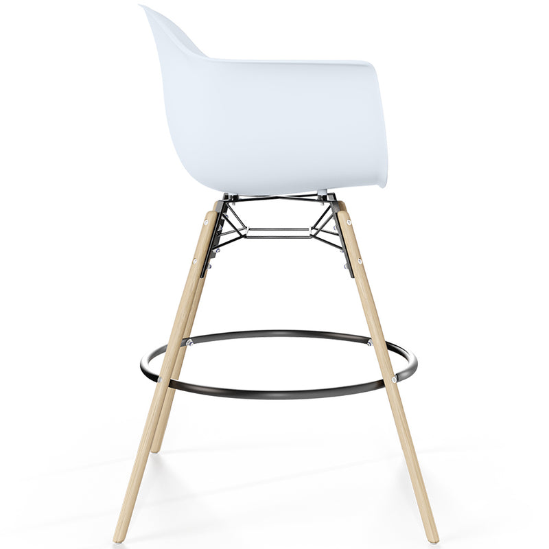 Bar Stool - Scandinavian Design - Wooden Legs - Nordika