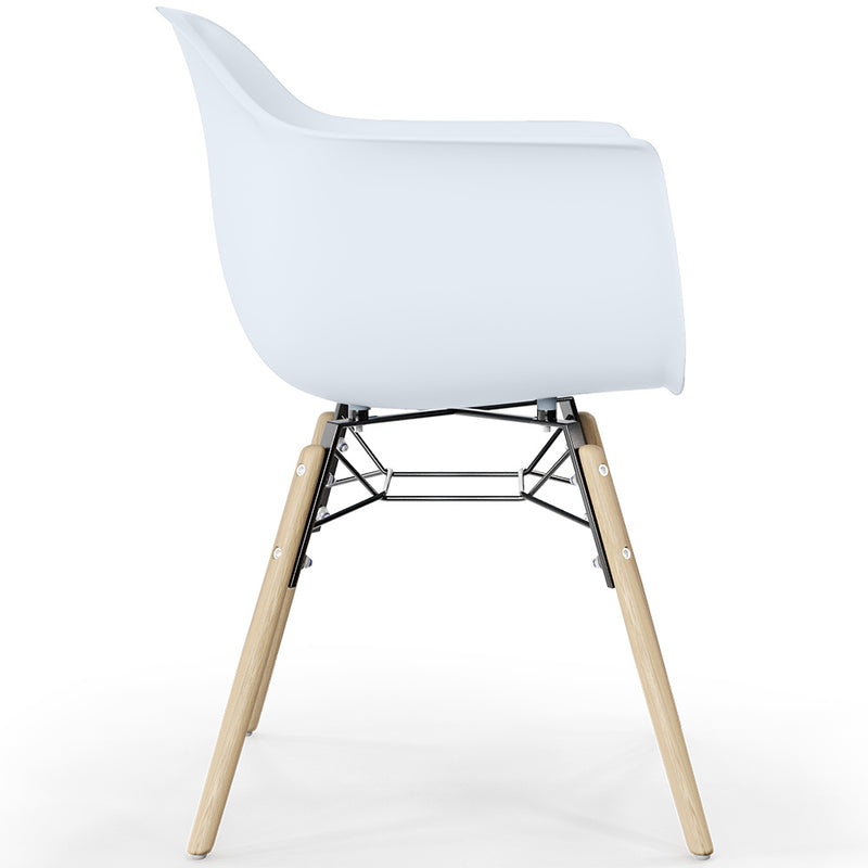 Dining Chair - Scandinavian Design - Wooden Legs - Pack of 2 - Nordika