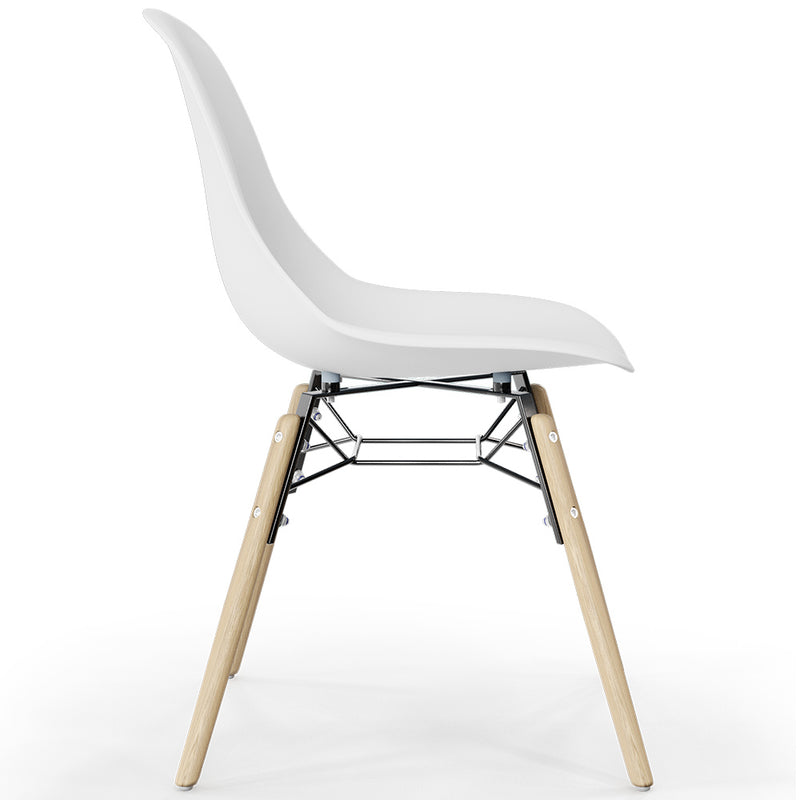 Dining Chair - Scandinavian Design - Wooden Legs - Pack of 4 - Skögur