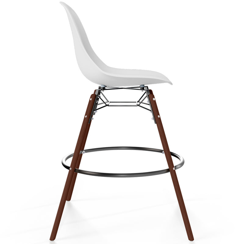 Dining Stools - Scandinavian Design - Dark Wood Legs - Pack of 4 - Skögur