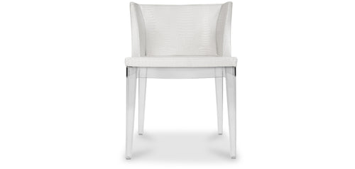 Design Dining Room Chair - Transparent Legs - Mila