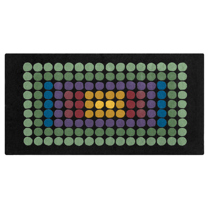 Rectangular Wool Rug – Geometric Design – 200 x 125 cm – Yoler
