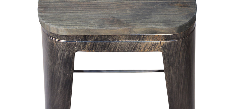 Industrieller Design-Barhocker - Holz und Stahl - 76cm - Stylix