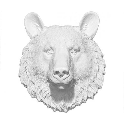 Decoração de Parede - Cabeça de Urso Branco - Uka