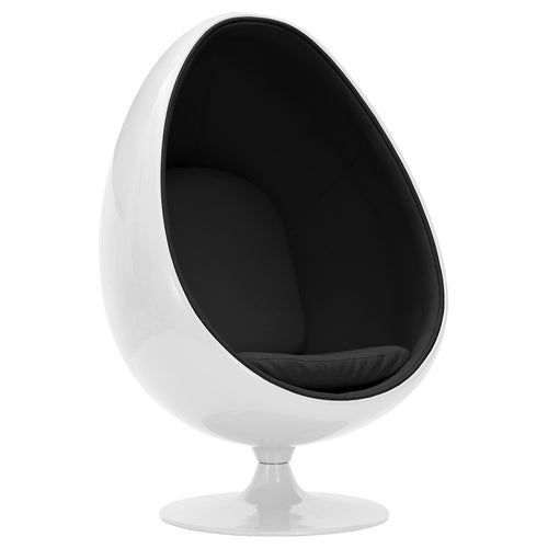 Fauteuil Design en Forme d'Oeuf - Revêtu de Tissu - Eny
