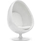 Fauteuil design en forme d'œuf - Revêtement en similicuir - Eny