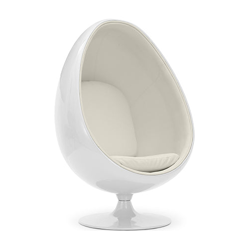 Fauteuil design en forme d'œuf - Revêtement en similicuir - Eny