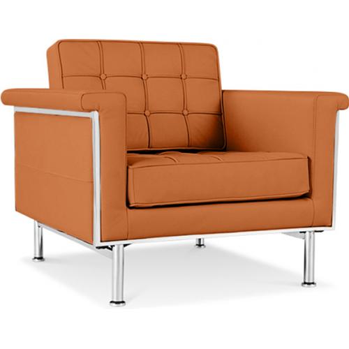 Fauteuil avec accoudoirs - Revêtu de cuir - Town