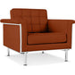 Fauteuil avec accoudoirs - Revêtu de cuir - Town