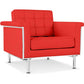 Fauteuil avec accoudoirs - Revêtu de cuir - Town