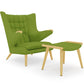 Armchair with Footrest - Upholstery - Grizzly