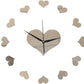Wall Clock Hearts Mirrors
