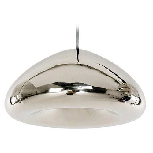 Ceiling Lamp - Chrome Metal Pendant Lamp - 30cm - Nullify - gallery 1