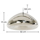 Ceiling Lamp - Chrome Metal Pendant Lamp - 30cm - Nullify - Dimensions diagram