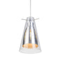 Lampa sufitowa - Lampa wisząca - Stal i szkło - Apolo