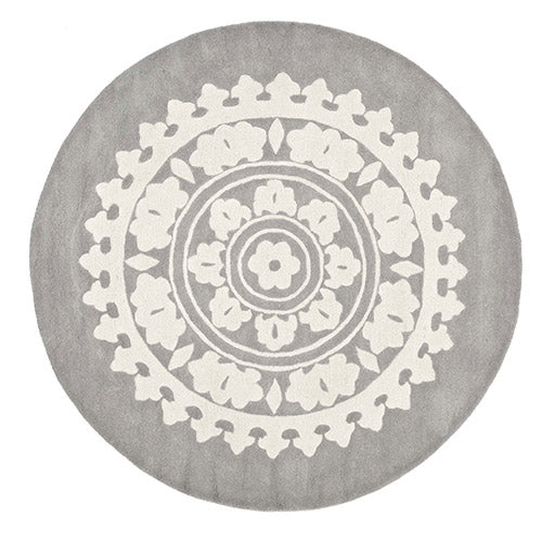 Round Design Rug - Wool - 210cm - Romanty - gallery 1