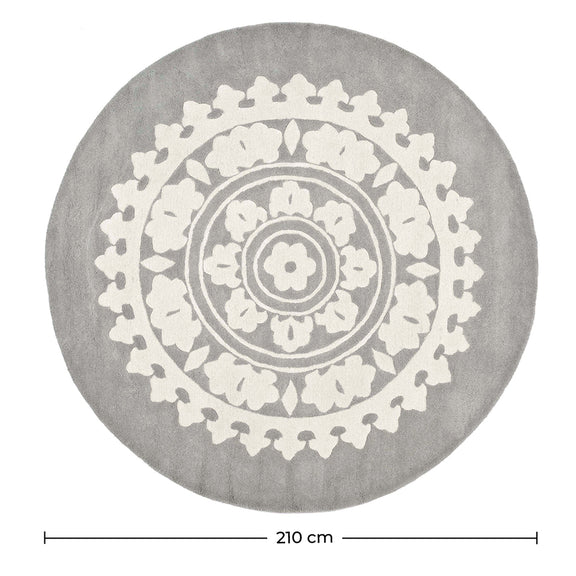Round Design Rug - Wool - 210cm - Romanty - gallery 3