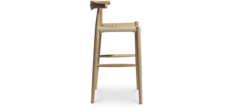 Tabouret de bar design Boho Bali - Bois - 75cm - Elb