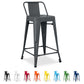 Fauteuil avec Accoudoirs - Revêtu de Similicuir - Design Oeuf - Brave