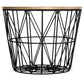 Round Side Table - Industrial Design - Wood and Metal - Basker - gallery 6