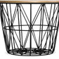 Table d'appoint ronde - Design industriel - Bois et métal - Basker