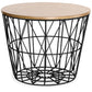 Round Side Table - Industrial Design - Wood and Metal - Basker - gallery 2