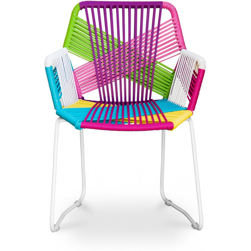 Outdoor Chair with Armrests - Garden Chair - Multicoloured - Frony - gallery 2