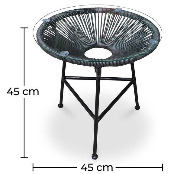 Garden Table - Side Table - Acapulco - Dimensions diagram