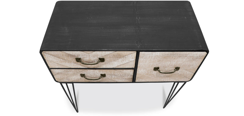 Buffet Métallique - Design Industriel - 3 Tiroirs - Orson