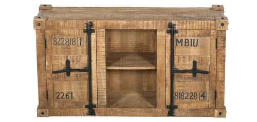 Buffet en Bois - Design Industriel - 2 Portes - Tunk