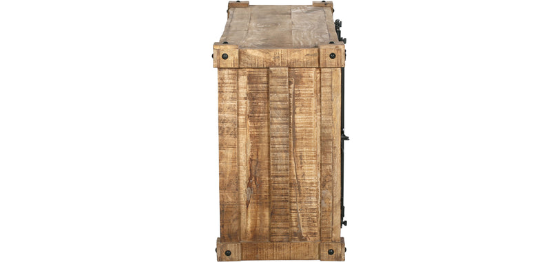 Buffet en Bois - Design Industriel - 2 Portes - Tunk