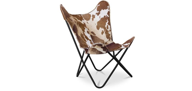 Chaise Design Papillon - Imprimé Poney - Cuir - Blop
